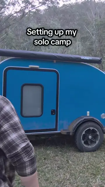Camping in a teardrop camper makes the solo set up easy! I love solo camping tri