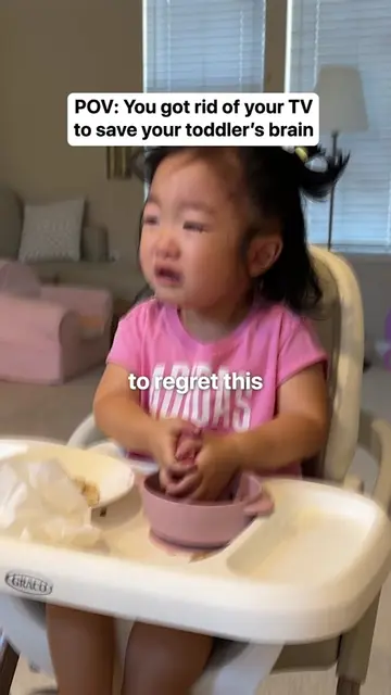 We got rid of the tv… yes permanently. How will my toddler react? Keep in mind, 
