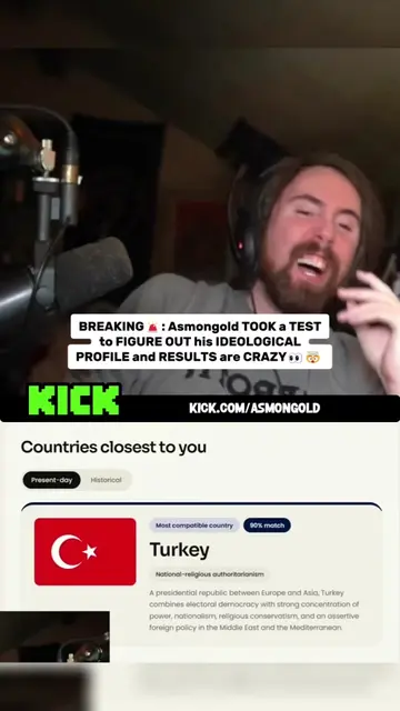 Asmongold TOOK A TEST to FIGURE OUT his IDEOLOGICAL PROFILE and RESULTS were CRA
