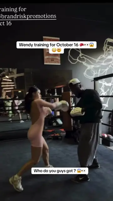 Wendy training for October 16 🥊👀😱😳🤯 #fypシ゚viral #brandrisk #wendyortiz #wen