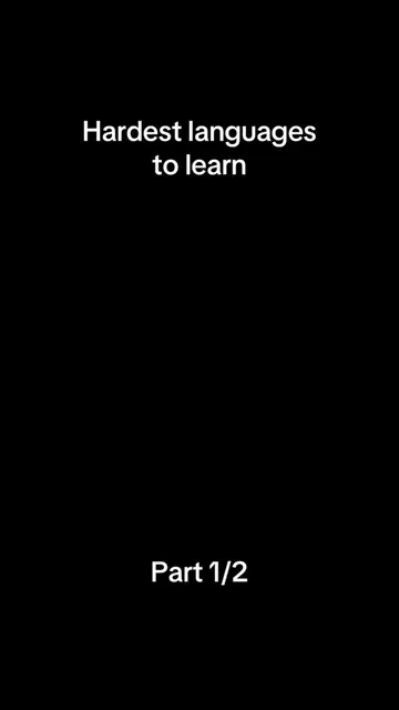 Follow to become a Genius #hardest #languages #learn 