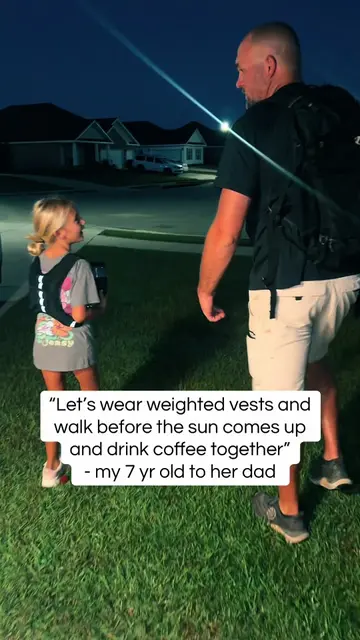 This girl decided to wake up early, walk or jog each day before school and today