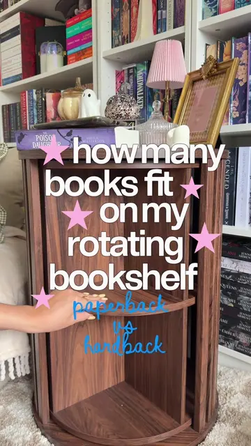 how many books fit on my rotating bookshelf 🌟 the number one question I get ask