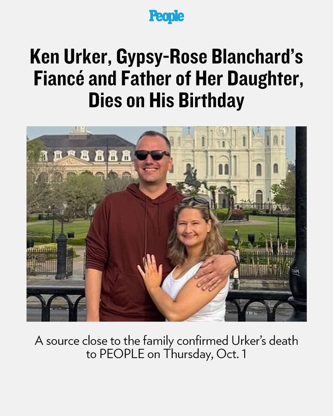 #GypsyRoseBlanchard’s fiancé #KenUrker has died, PEOPLE can confirm. He was foun