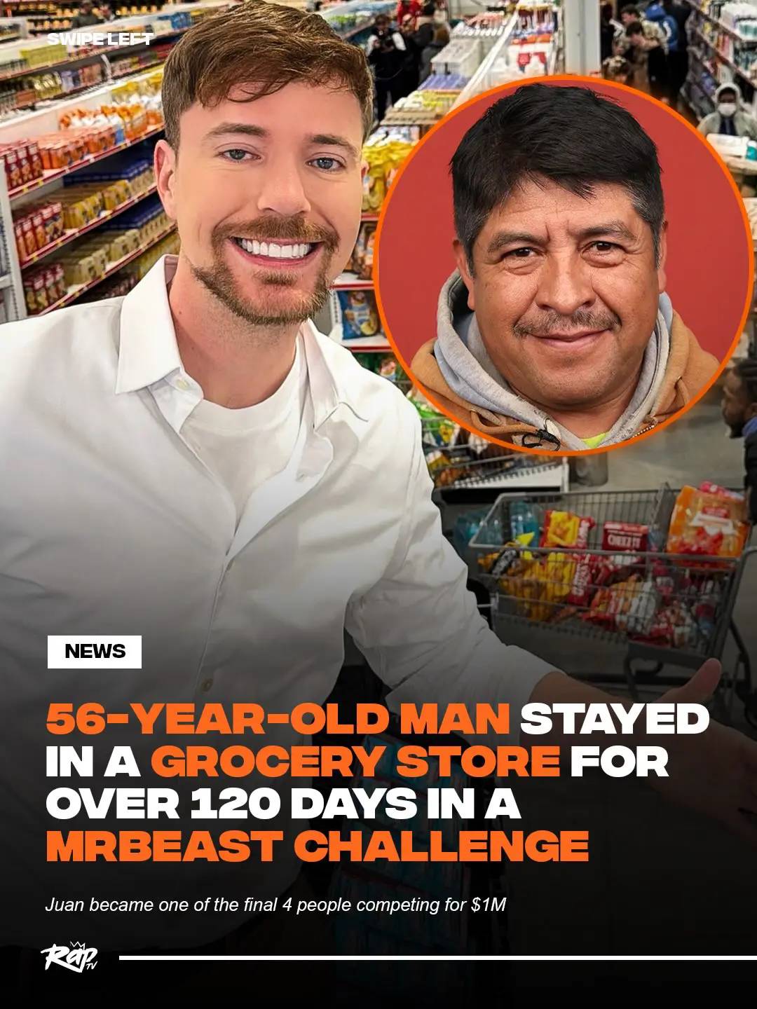 Juan García is still going strong in MrBeast’s grocery store challenge‼️👀 The c