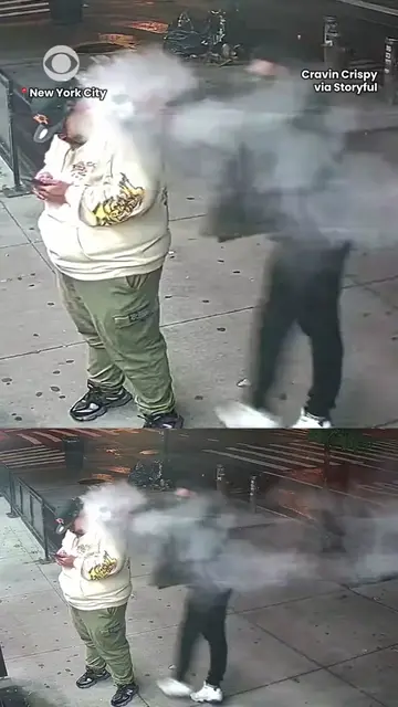 A man was severely burned after a stranger threw a steaming substance at him as 