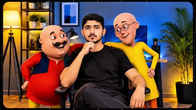 1 Click Mein Cartoon Videos #aicartoon #motupatlo #aivideo 