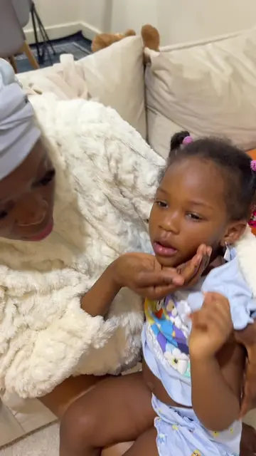 POV: We barely slept last night… 🥹💔 Diamond suddenly fell sick and was vomitin