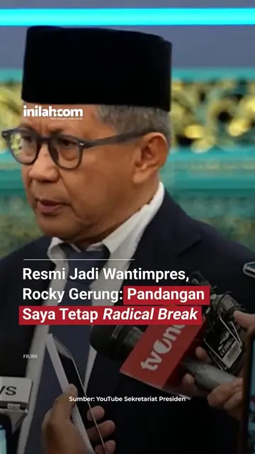 Rocky Gerung resmi bergabung sebagai anggota Wantimpres setelah dilantik Preside