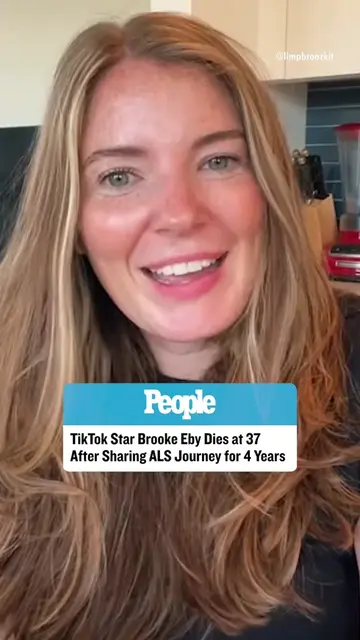 TikTok Star #BrookeEby, who has lived with ALS since 2022, has died at the age o