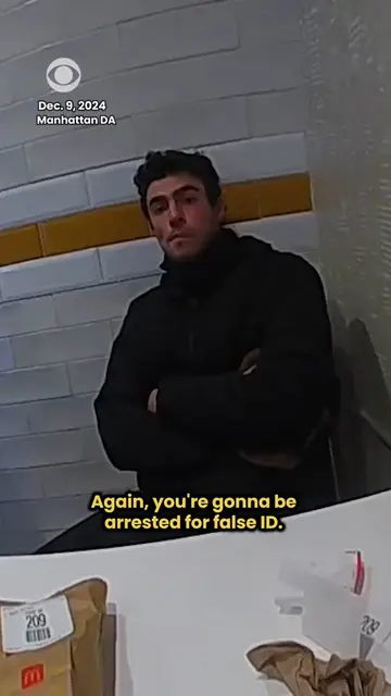 Newly unsealed police body camera footage shows a calm Luigi Mangione interactin