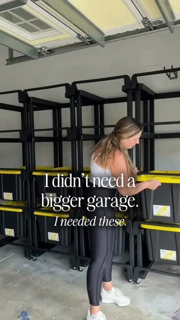 Garage organization that actually made a difference 🙌 We set this up with these