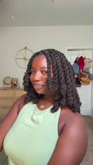 Layered Marley Twists ✨ This might be my favorite style 😍  #naturalhair #marley