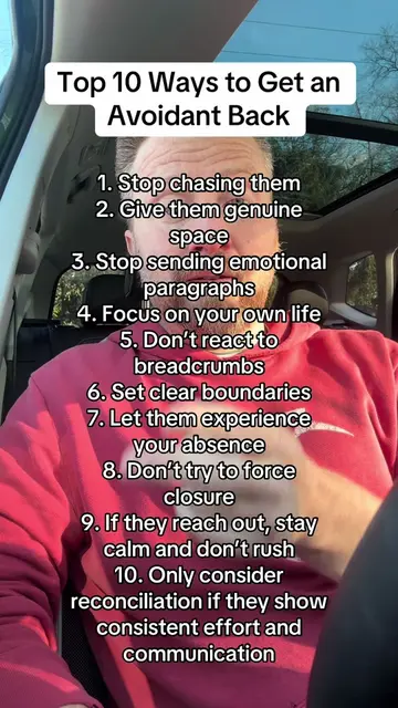 Want an avoidant back? Stop chasing, stop over-explaining, and stop trying to fo