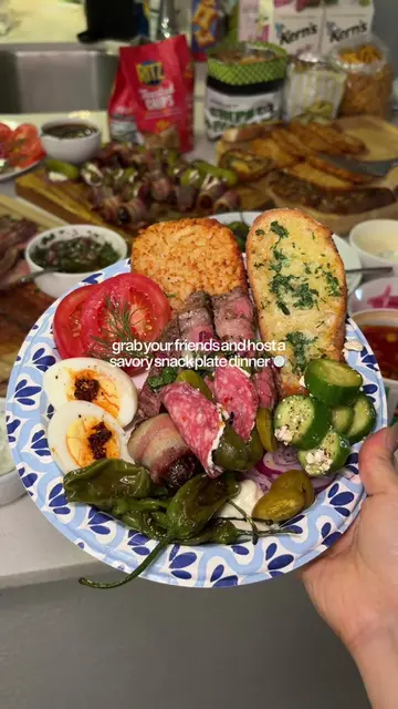 SAVORY SNACK PLATE DINNER 🍽️🌟 this was truly elite, and I WILL be doing this a