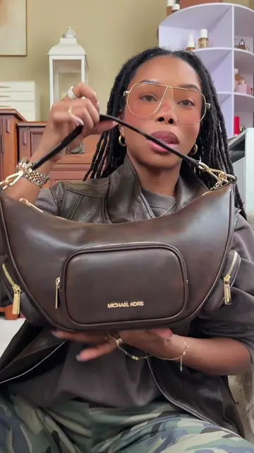 This is the Michael Kors Merritt Medium convertible shoulder bag and IM OBSESSED