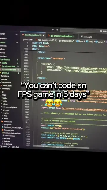 FPS game at the end is crazy 🤯 #javascript #gamedev #foryou  #coding #softwared
