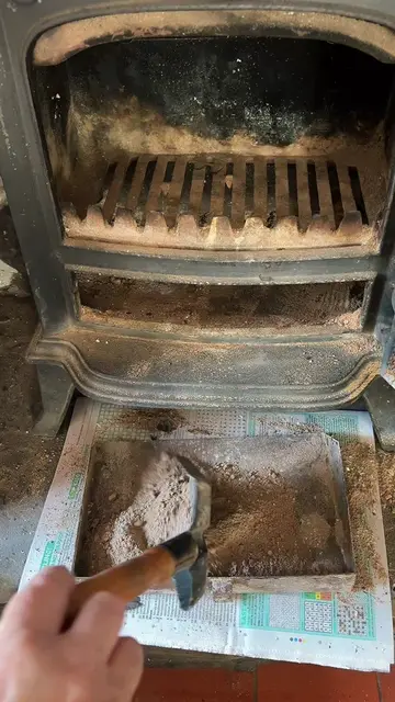log burner was definitely due a clean! 🔥😅 I keep this really simple — damp scr