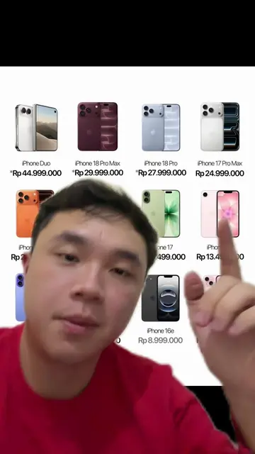 Gambaran pricing iPhone di Indonesia, menarik ya karena series Pronya bener bene