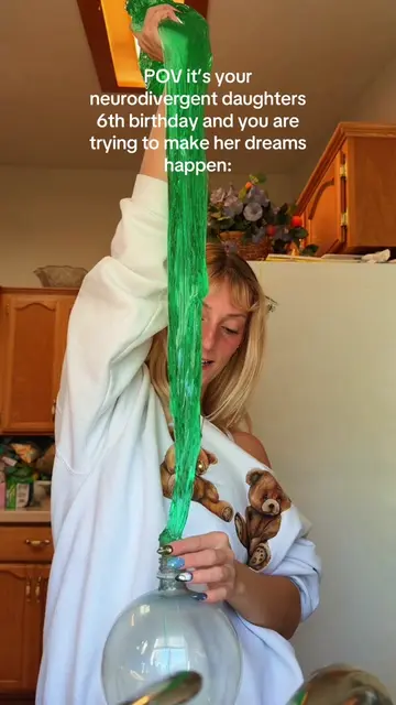 Well that was a whole process😅😂 #greenslime #autismmom #autismacceptance #momt