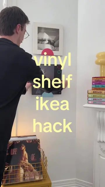 Cupboard handles from @IKEA Australia 🤝 cutie vinyl shelf. Here’s how to do it!