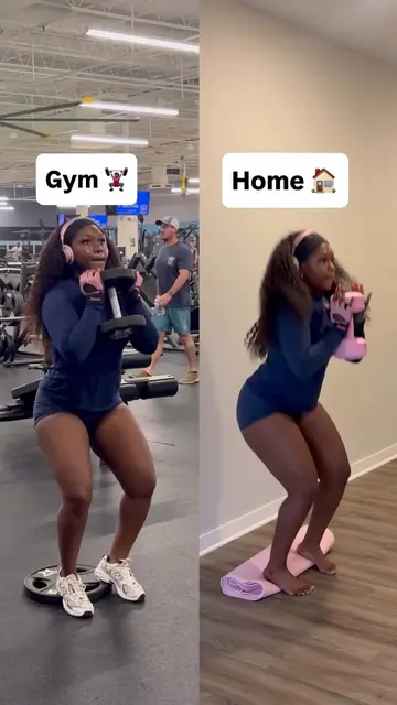 Home vs Gym Lower Body Workout Train your glutes + legs in two different ways. F