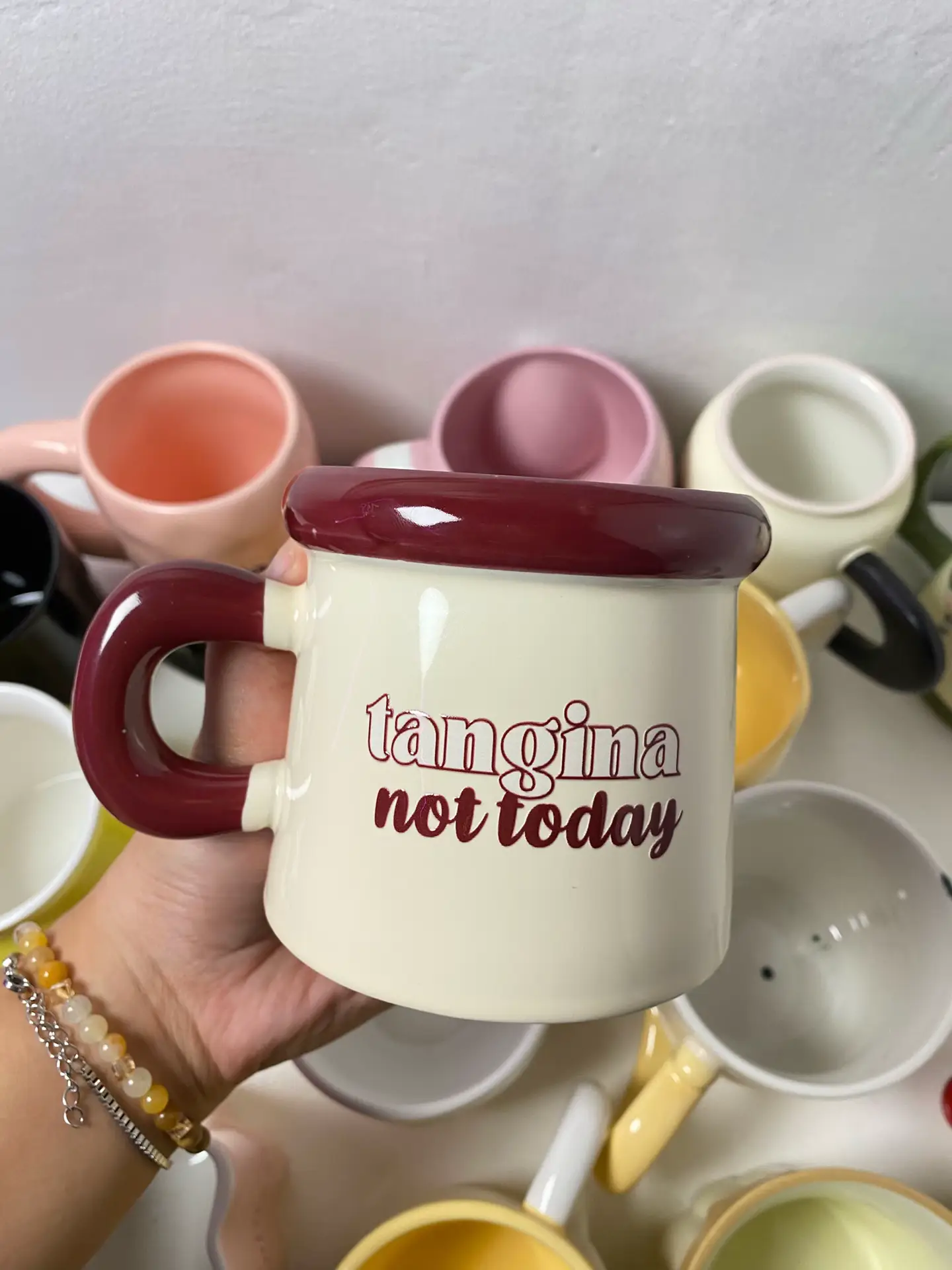quirky & fun statement ceramic mugs ☕️🫶🏻 🫵🏻 new collection on IG tomorrow, 4