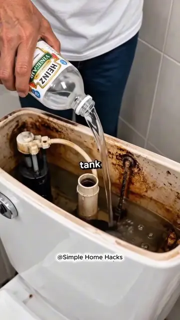 🚽🌟 Rusty Toilet Tank Try This Simple Cleaning Trick Before Replacing Anything!