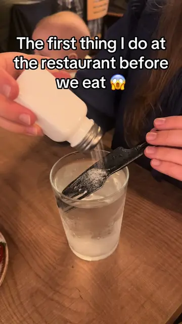 I always wipe utensils with either salt or lemon for me and my kids before we ea