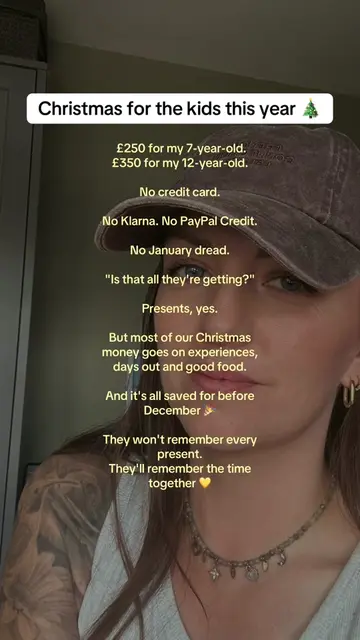 We used to do Christmas on credit and spend January paying it off 😮‍💨  Not any