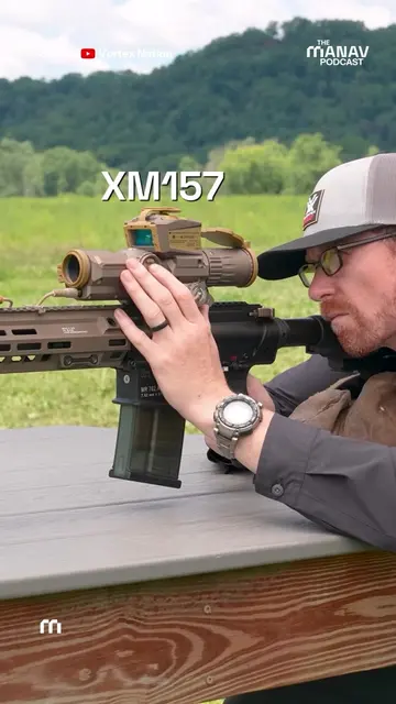 The XM157 is a smart scope that combines a rangefinder, sensors, and ballistic s