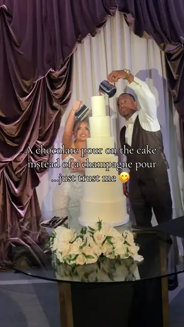 Champagne pours are always a good ideas but let’s switch this out to a chocolate