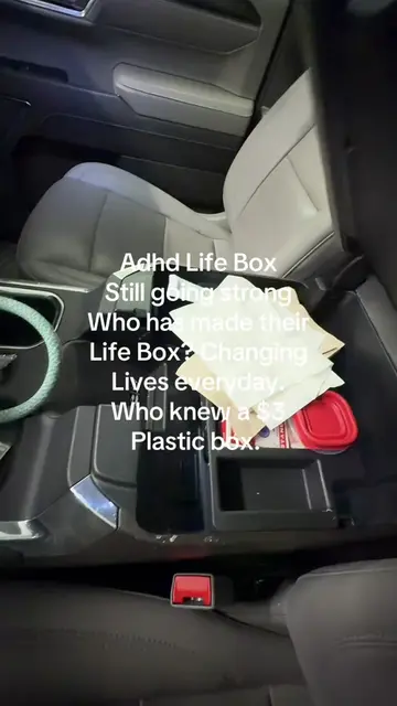 Organization for your hone in a $3.00 plastic box. #adhd #homeorganization #adhd