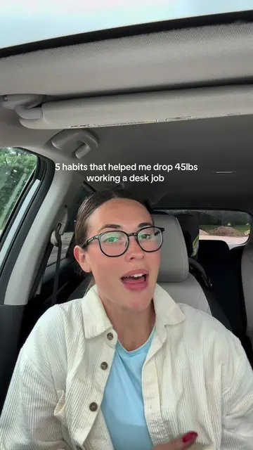 5 habits that helped me lose 45lbs working a desk job  1. 10k steps a day minimu