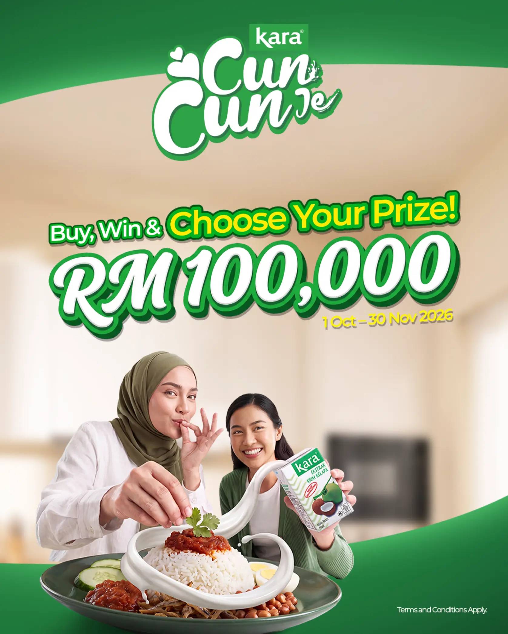 Buy Kara, WIN & PICK YOUR PRIZE! 💚   Cun taste, cun size, cun prizes! 👀 Just: 