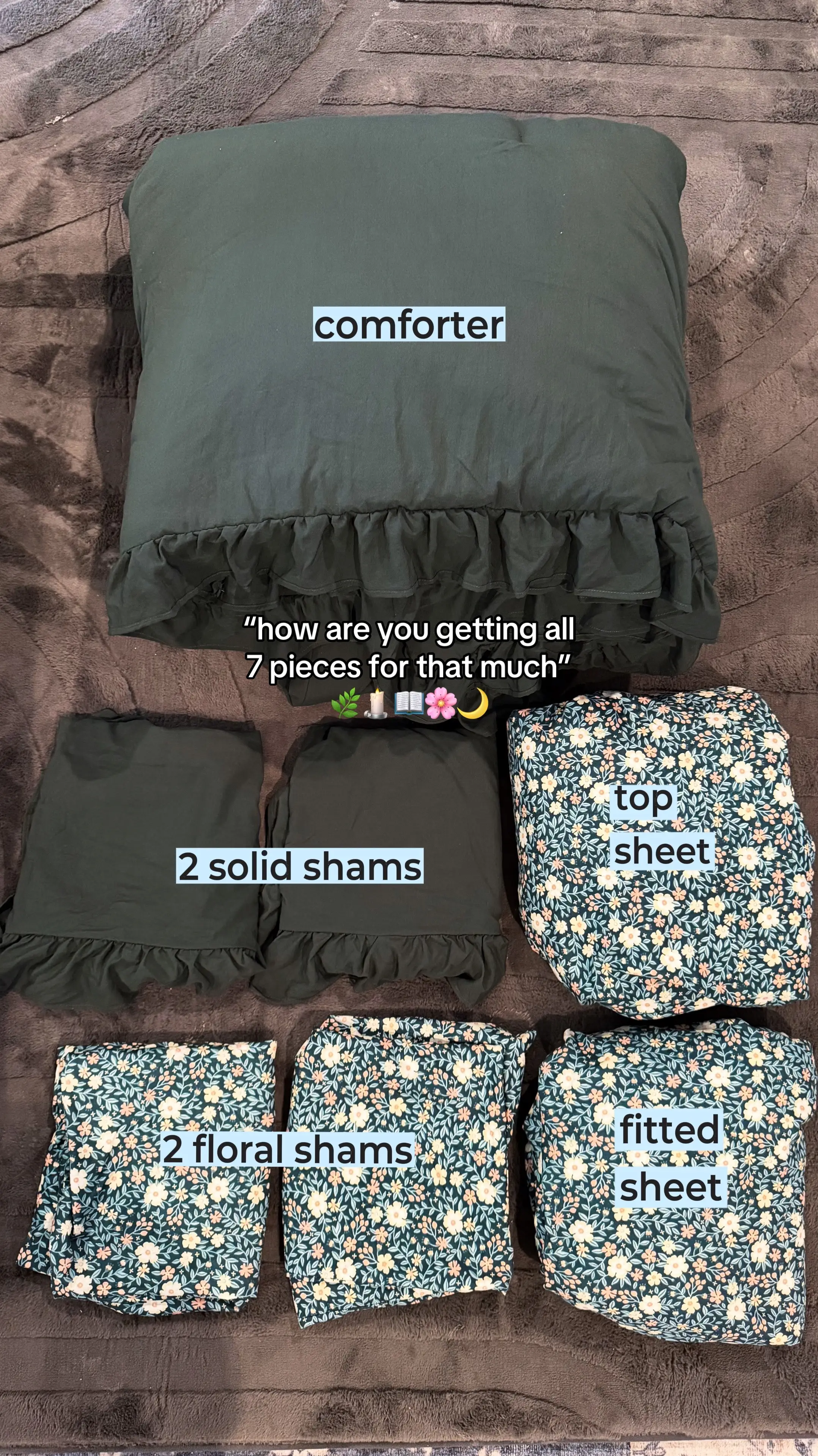 dreamy, oversized fall bedding sets