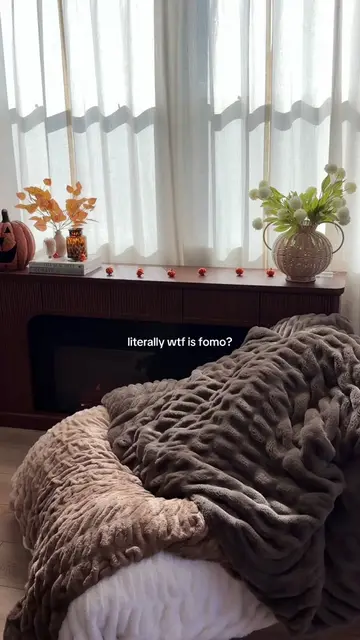 The only fear I have is missing out on being cozy at home #amazon #amazonhome 