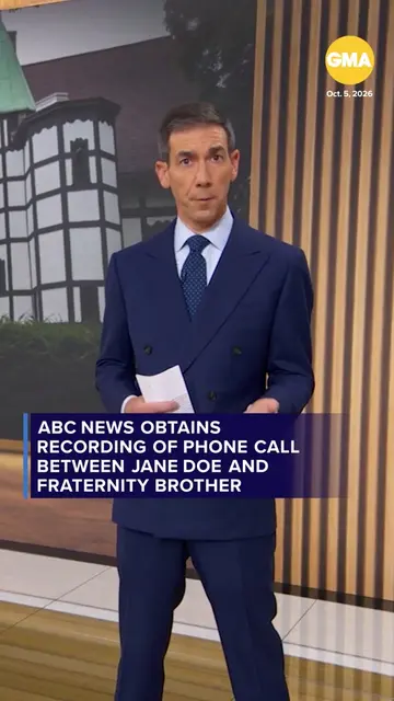 ABC News obtained a recording of a phone call between Jane Doe and the fraternit