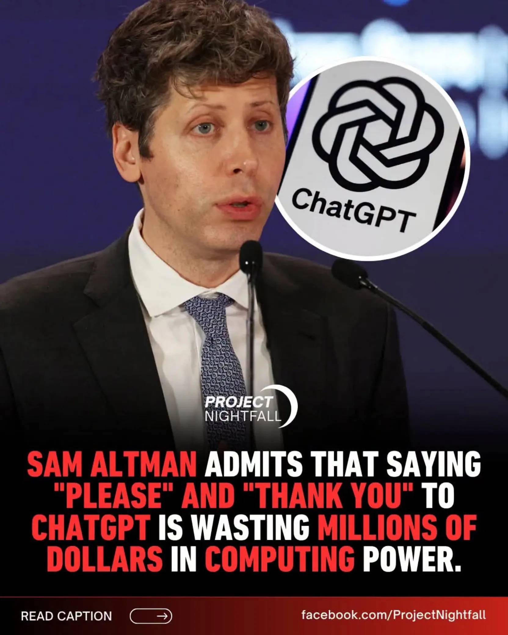 On April 16, 2025, an X user asked Altman how much OpenAI had spent on electrici