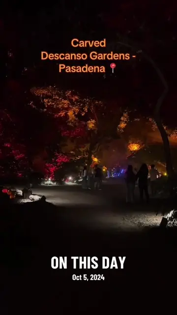 Carved at the Descanso Gardens 🎃 it’ll be going on until November 1st #onthisda