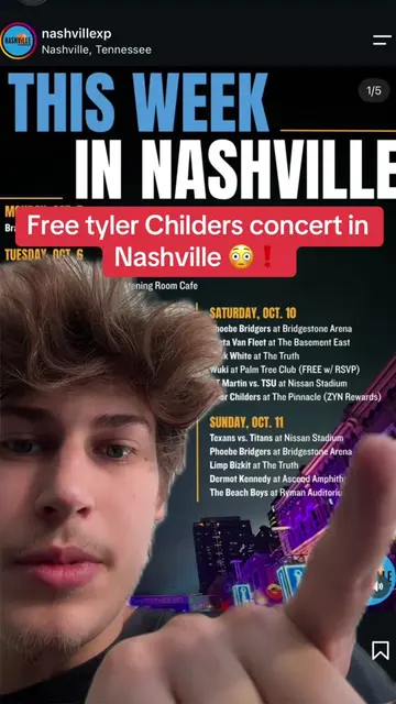Free Tyler Childers concert in Nashville this Saturday😳❗️ #tylerchilders #nashv