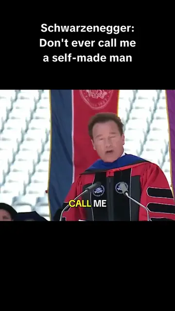Schwarzenegger: Don't ever call me a self-made man At his 2017 University of Hou