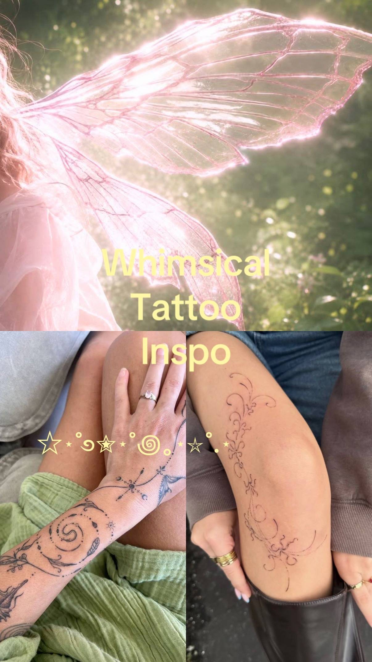 #moodboard #tattooideas #whimsicaltattoo #whimsical #viral  all tattoo inspo fou