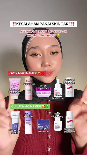NO NO pakai all rangkaian skincare brightening ya biar ga makin kusem☝🏻❌ #skinc