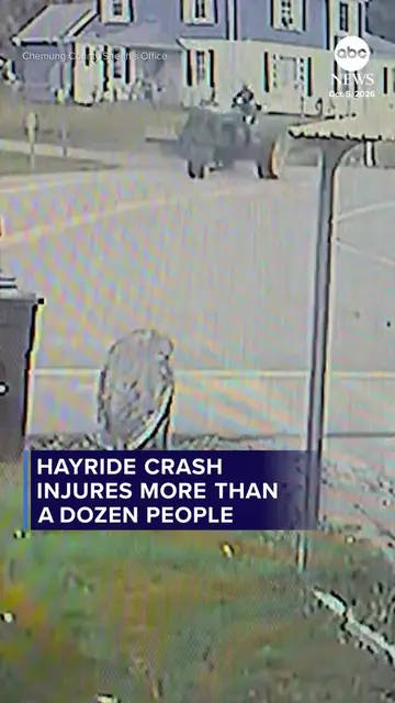 More than a dozen people were injured when a tractor pulling a hayride overturne