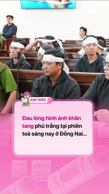 Sáng 6/10, khăn tang phủ trắng tại phiên toà xét x.ử Nguyễn Đức Anh tại Đồng Nai