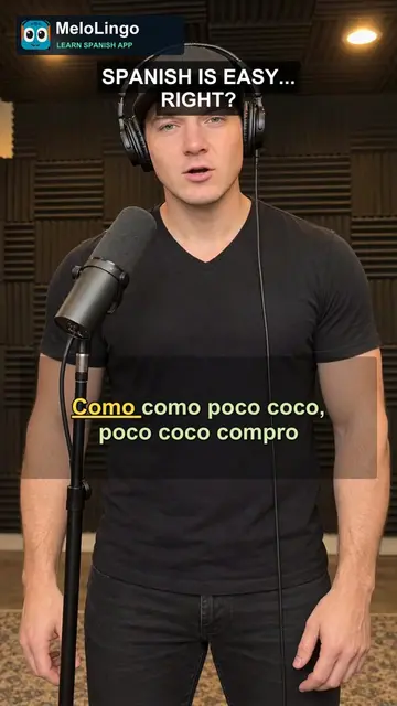 Poco, coco, como, compro. Try saying it with the beat. #learnspanish