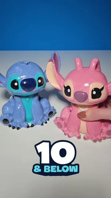 Unleash your creativity with the Disney Paint Your Own Stitch and Angel DIY pain