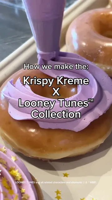 Status: Currently making something a little spooky 👀🍩 #krispykreme #halloween 