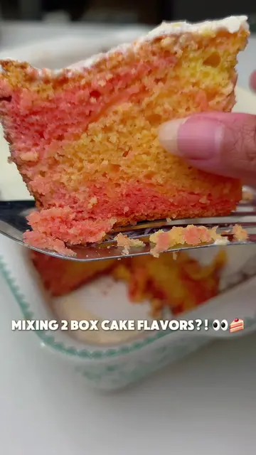 Two box cake flavors + a few little upgrades = a whole NEW cake. 😮‍💨🍓🍋 This 